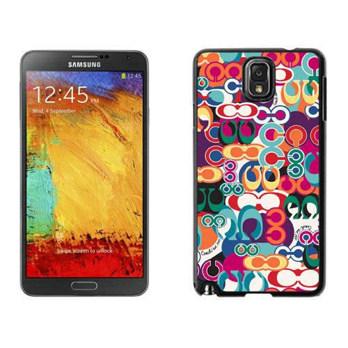 Coach Fashion Monogram Multicolor Samsung Note 3 Cases DRS - Click Image to Close